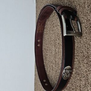 Zep-Pro Black & Brown Full Grain Leather Belt KS Football Sz 32 Mens